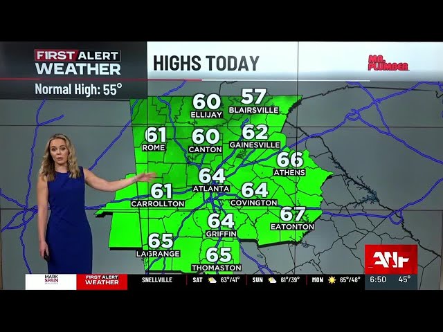 First Alert Forecast: Sunshine and 60s this weekend