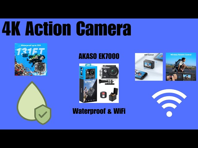 AKASO EK7000 4K Action Camera: Waterproof, WiFi, & More!