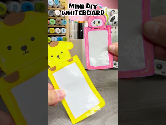 ✨Cute DIY ￼mini whiteboard!? #diy #sanrio #papercraft #cutecrafts #crafts #thingstodo #cute ￼