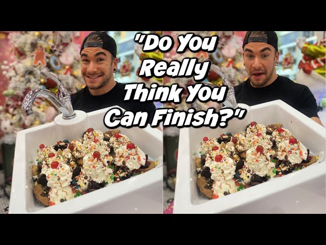 CRAZY Kitchen Sink Ice Cream Sundae Challenge! Miami Florida | Man Vs Food