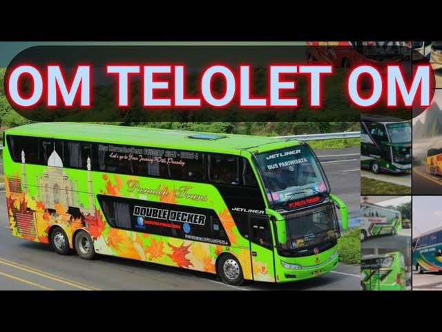 BUS BASURI TELOLET OM TELOLET OM BUS PARIWISATA OLENG DI JALAN KLAKSON TELOLETNYA MANTAP BUAT GOYANG