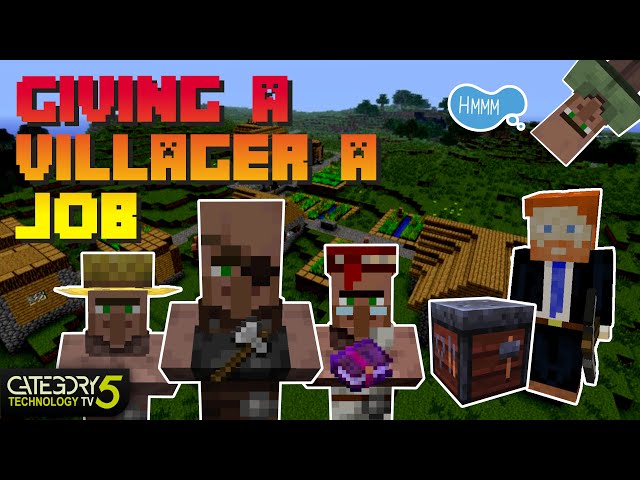 Trading Hack: Giving Villagers a Job in Minecraft - Villager Professions