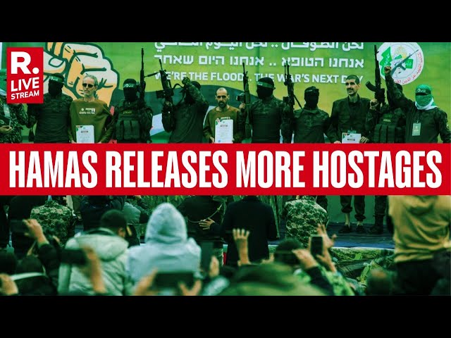 Israel-Gaza War: Hamas Releases Three More Hostages Amid Ceasefire | Israel Palestine Conflict |LIVE