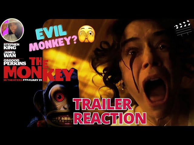 🙈 THE MONKEY TRAILER REACTION | THIS IS SOME SCARY 😱💩 #TheMonkeyMovie #TrailerReaction #StephenKing