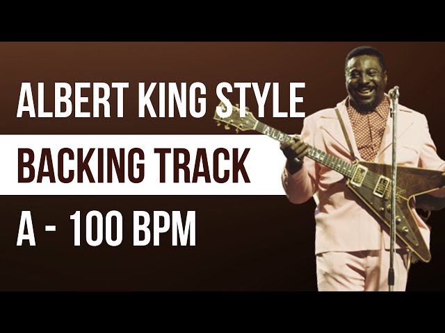 Albert King Style Funky Blues Jam Track in A