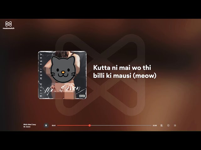 Bitch Meri Sexy | Mr. $even | Lyrical Video | Latest Hard Club Rap Song 2025 | #trending #musixmatch