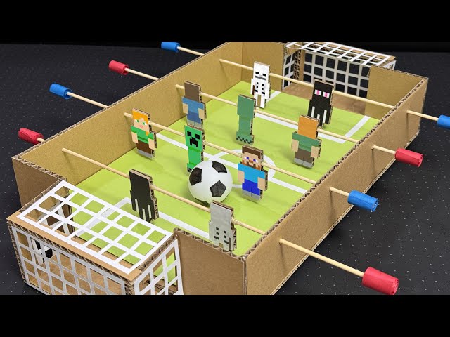 How to make Table Football Game from Cardboard. DIY Soccer Game.