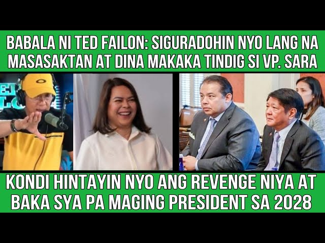 Babala ni TED FAILON sa mga kalaban ni VP. SARA DUTERTE.