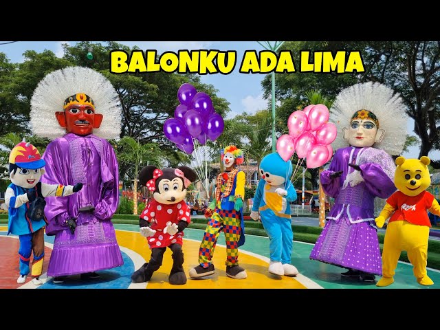 ONDEL ONDEL BADUT LUCU JOGET 🤡 BALONKU ADA LIMA MEDLEY - TIK TIK BUNYI HUJAN