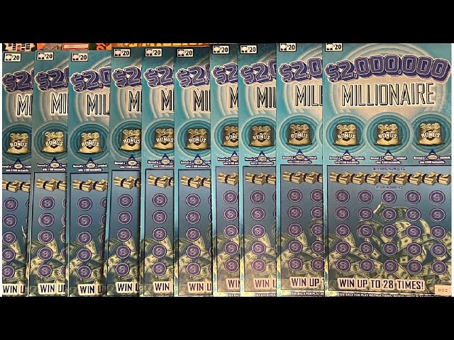 Mia's 10 Ticket Play Of SC $2,000,000.00 Millionaire Scratch Off Lottery Ticket Risky Session.