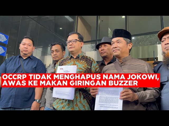 BOHONG!!! JIKA OCCRP MENGHAPUS NAMA JOKOWI DALAM DAFTAR! ITU GERAKAN CEBOKIN DARI BUZZER