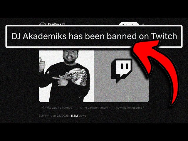 AKADEMIKS BANNED FROM TWITCH AFTER GROOMING ALLEGATIONS