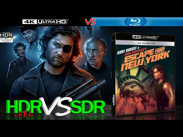 Escape From New York 1981 HDR ANALYSIS 4K Blu Ray vs 1080p BD SDR 100nits #TRUE_DIFFERENCE