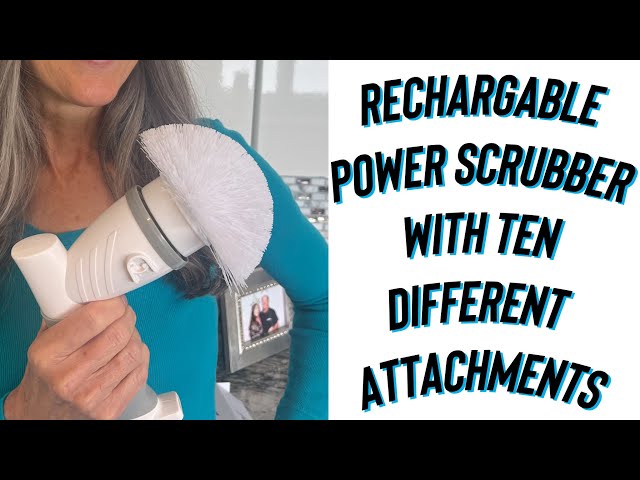 Rechargeable Powerful Spin Scrubber, So Many Uses, Ten Attachments! Amazon Link Below