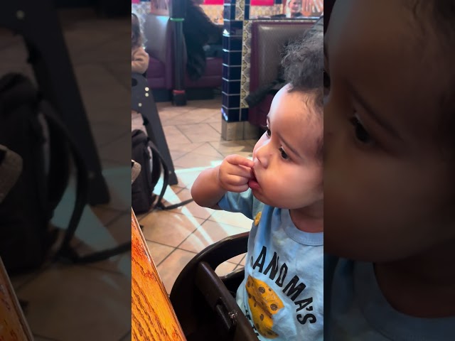 Loves his chips and salsa #baby #dearsdimash #funnybaby #funnyclips #funny #dimashdears