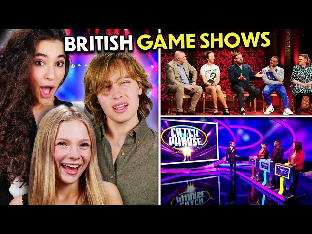 American Teens Watch British Gameshows For The First Time!