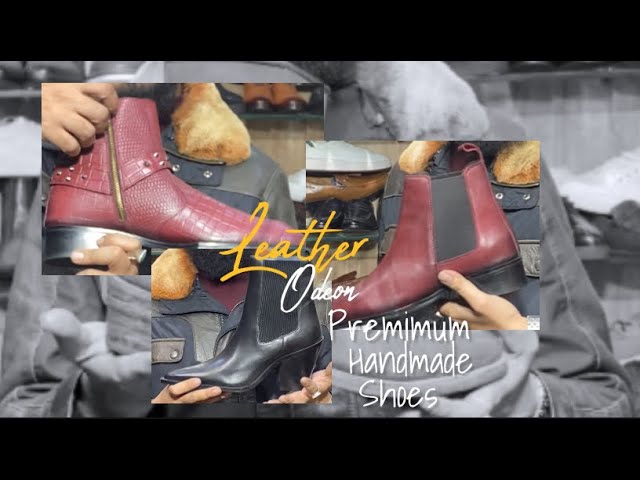 Leather Odeon Handmade Leather Premium Boots Contact : 7860736419.