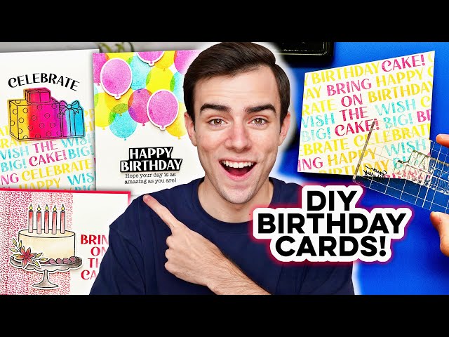 Easy DIY Birthday Card Making Ideas!