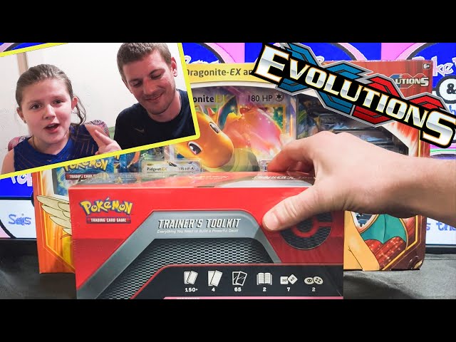 XY Evolutions Dragonite KANTO POWER COLLECTION Opening & Pokemon Trainers Tool Kit! Pulled a HOLO!