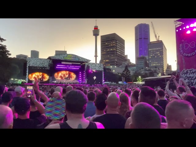 Sydney world pride opening. Robyn Kennedy and Sheldon Riley