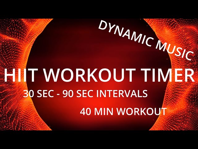 SUPREME HIIT Workout Timer (30-90 second intervals) DYNAMIC MUSIC