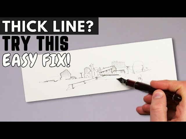 A Simple Technique for Fountain Pen Sketching