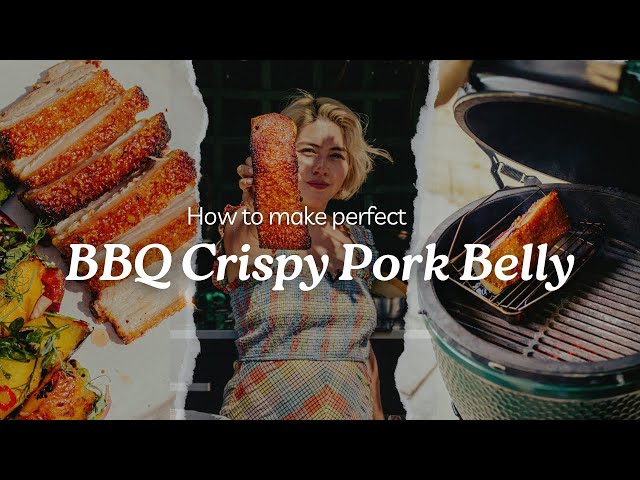 🔥 How to achieve crispy roast pork belly perfection on the barbecue ft. Big Green Egg