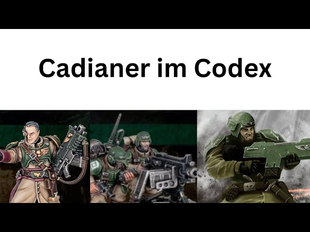 Warhammer 40k Cadianer im Codex