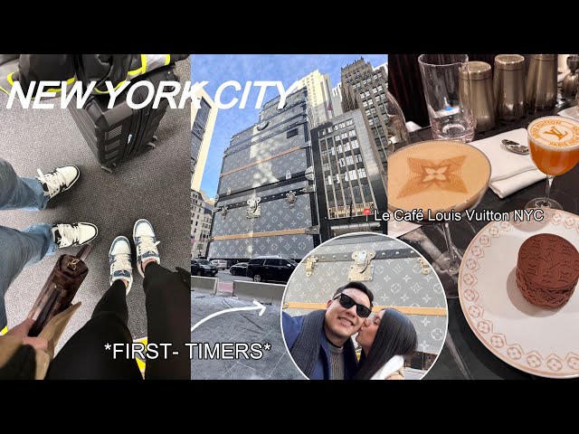 flying to NEW YORK for the first time ever | Exploring for 5 days, Couples trip, Louis Vuitton Cafe