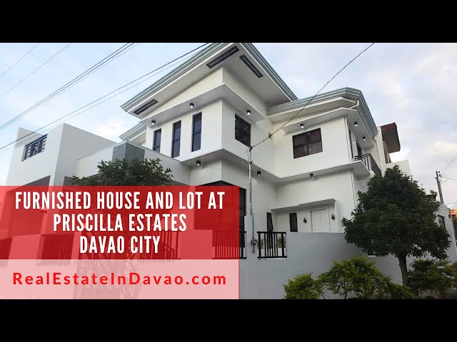 Furnished House and Lot for Sale at Priscilla Estates  Davao City