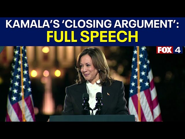 Kamala Harris delivers 'closing argument' speech: FULL SPEECH