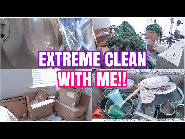 EXTREME CLEANING MOTIVATION 2025 | MESSY HOUSE TRANSFORMATION | REAL LIFE MESS