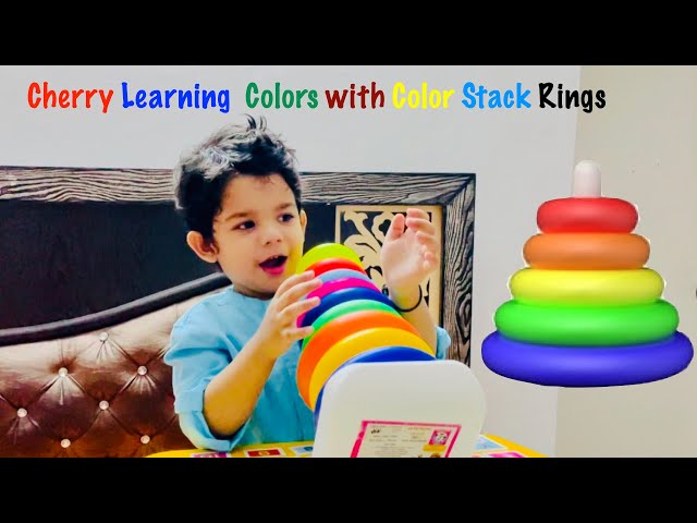 Cherry Learning Colors with Color Stack Rings | For Kids & Toddlers | How to Learn Colors Names