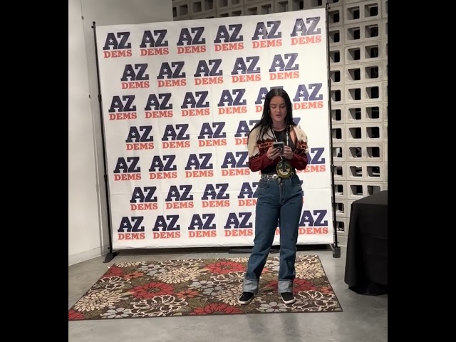 Leila Winbury at AZ DemocratsRock Your Moccs Event (Nov. 2022)