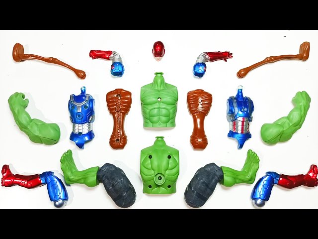 AVENGERS TOYS ASSEMBLE HULK, SIREN HEAD, CAPTAIN AMERICA AVENGERS