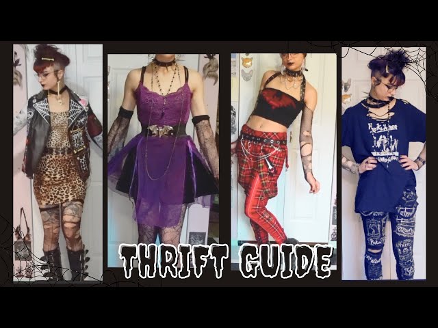 How to Thrift for an Alt/Goth/Punk Wardrobe (+ lookbook)