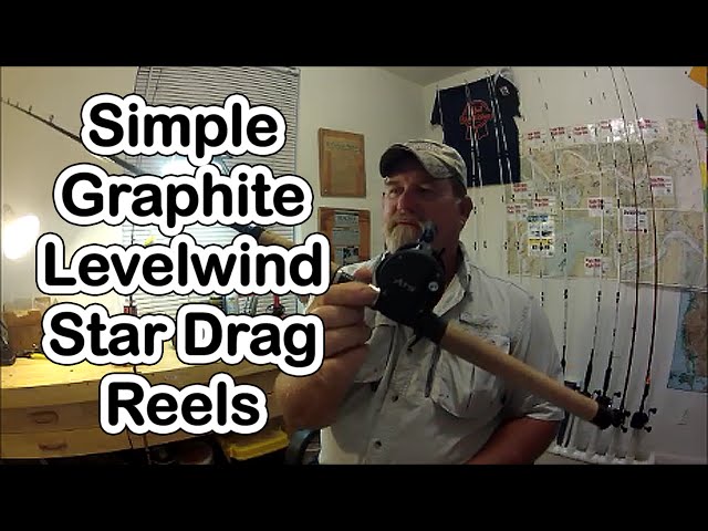 SIMPLE, GRAPHITE LEVELWIND STAR DRAG REELS