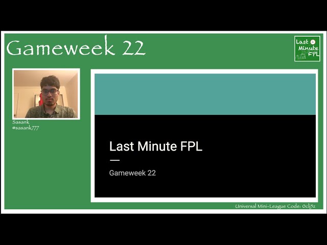 Last Minute FPL | Gameweek 22 | Fantasy Premier League Tips 2024/25