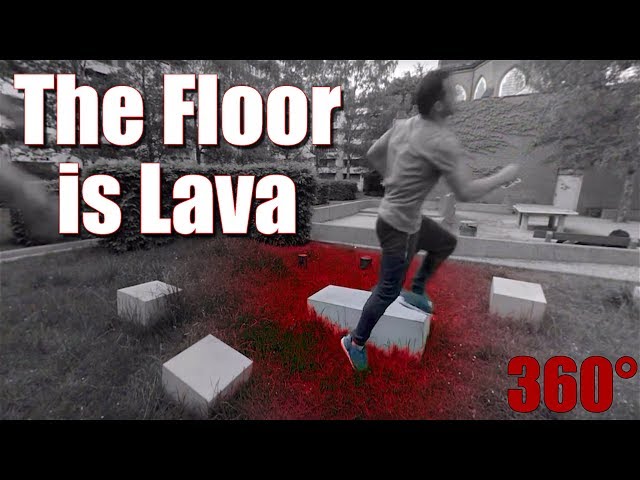 360° PARKOUR Tag Game | The floor is lava