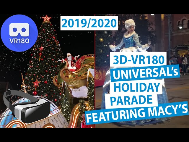 3D Video Universal’s Holiday Parade Featuring Macy’s 2019/2020 - Universal Studios Orlando Florida