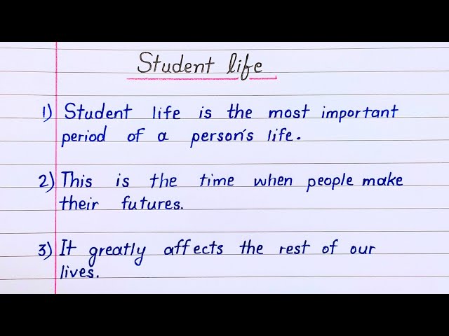 10 Lines Essay on Student Life | Student Life | Essay 10 Lines