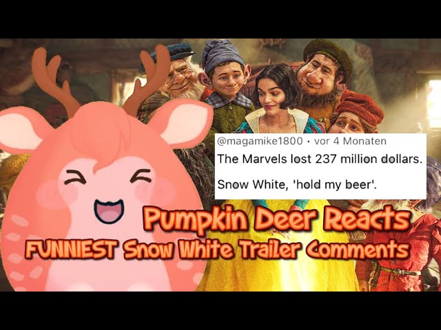 Pumpkin Deer Reacts to "FUNNIEST Snow White Trailer Comments" Parts 1 & 2! ~Gourdie's Reactions~