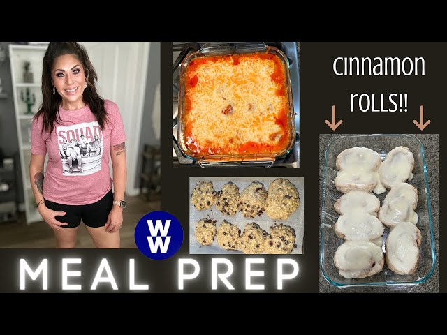 WW MEAL PREP FOR WEIGHT LOSS - B-FAST COOKIES - MEATBALLS & LEMON CINNAMON ROLLS - WEIGHT WATCHERS!