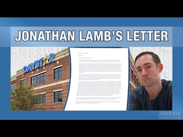 Jonathan Lamb's Letter