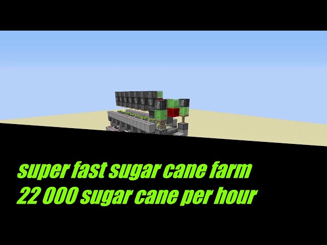 minecraft 22 000 sugar cane per hour farm! (block-by-block tutorial)