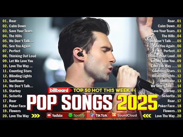 Top Songs 2025 - Top Hits English Songs Collection Album 2025 - Ava Max, Ed Sheeran, Charlie Puth...