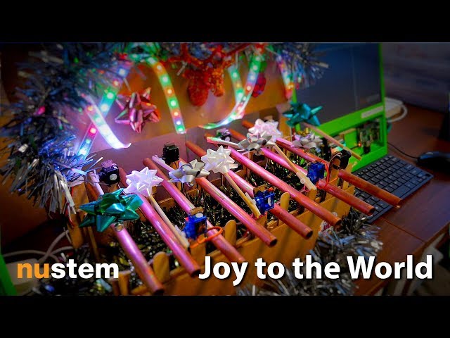 @NUSTEMxmas robot glockenspiel   Joy to the World