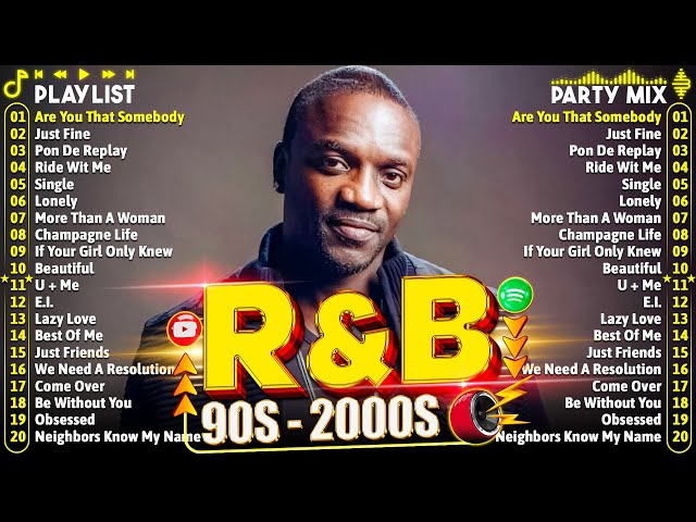 90'S R&B PARTY MIX 🔥 OLD SCHOOL R&B MIX 🌈 Akon, Mary J.Blige, Usher, Nelly,Mariah Carey, Chris Brown