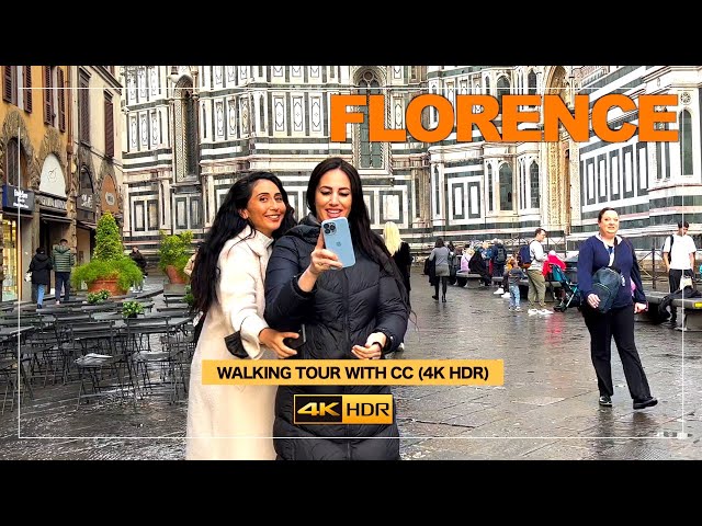 FLORENCE, FIRENZE ITALY [4K HDR] 🇮🇹 October Walking Tour ▶32 min [Worldwide CC Subtitles]