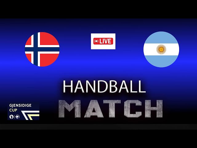 Norway vs Argentia handball match Gjensidige Cup 2024 Replay